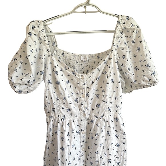 RAHI‎ Nicola Prairie Puff Sleeve Floral Print Smocked Midi Dress L - Picture 8 of 15